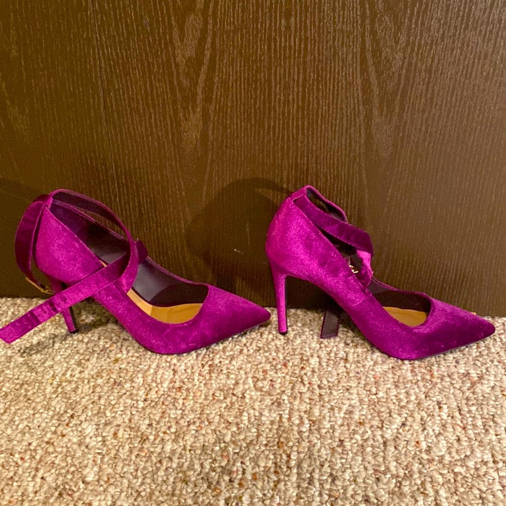 Velvet heels